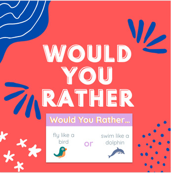 Preview of Community Building Would You Rather Back to School Question Set