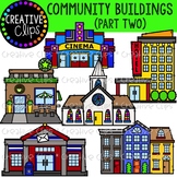 Community Buildings 2 {Creative Clips Clipart}