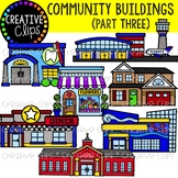 Community Buildings 3 {Creative Clips Clipart}
