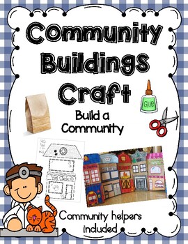 Preview of Community Helper Buildings Craft- Build a Community