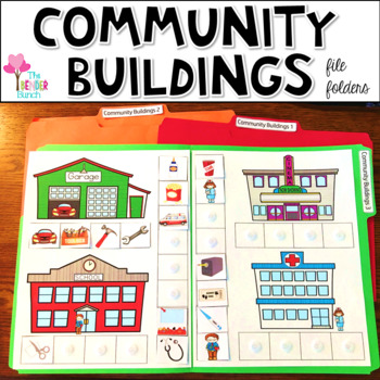 Preview of Community Buildings File Folders {Associations & Classifying}