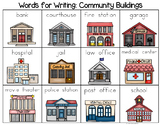 Community Buildings Word List - Writing Center