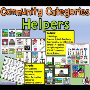 Preview of Community HELPERS All Year Long