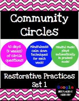 Preview of Community Circles, Restorative Practice - Set 1