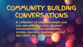 Preview of Community Conversations: Circle Chats