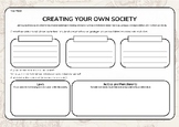 Community Creators: Crafting Your Own Society Worksheet