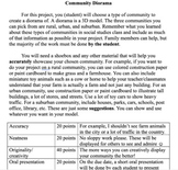 Community Diorama project