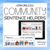 Community Errorless Sentence Helpers - Printable and Digital