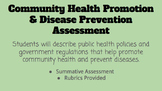 Community Health Promotion and Disease Prevention Assessment