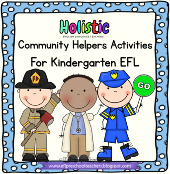 Preview of Community Helpers Activities for Kindergarten EFL
