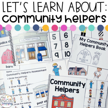 Preview of Community Helper Activities for Special Education