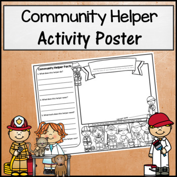 Preview of Community Helper Activity Poster