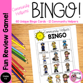 Community Helper Bingo | 60 Unique Bingo Cards | Social St