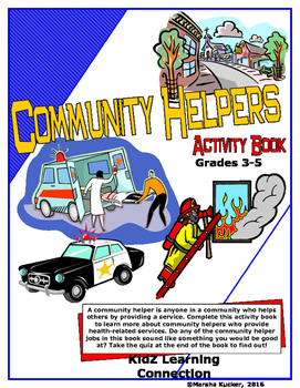 Preview of Community Helper Career Activity Book
