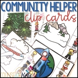 Community Helper Clip Cards for Counseling Centers: Career