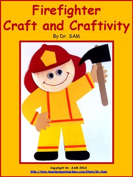 Community Helpers / Firefighter Craft and Craftivity by Dr SAM | TpT