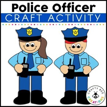Preview of Community Helper Craft | Police Officer | Career Day Activities | Exploration
