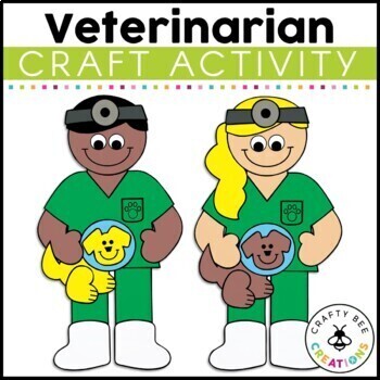 Preview of Community Helper Craft | Veterinarian | Career Day Activities | Exploration
