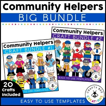 Preview of Community Helper Crafts Big Bundle | When I Grow Up I Want To Be Activities