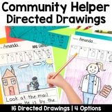 Community Helper Directed Drawings with Shapes | People
