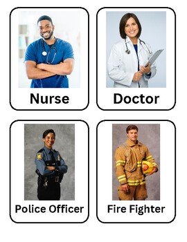 Preview of Community Helper Flash Cards
