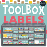 Teacher Toolbox Drawer Labels - Retro Design Style
