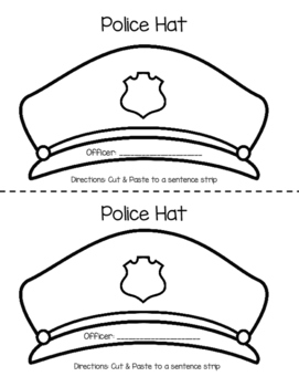 police hat template