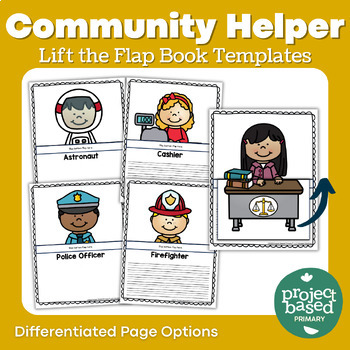 Preview of Community Helper Lift the Flap Book Templates