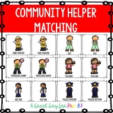 Community Helper Memory Game for Preschool, Prek, and Kind