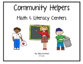 Community Helper Math and Literacy Games and Centers