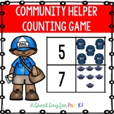 Community Helper Number Matching Game for Preschool, Prek,