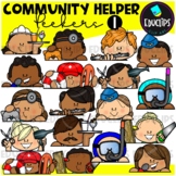 Community Helper Peekers 1 Clip Art Set {Educlips Clipart}