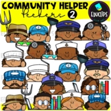 Community Helper Peekers 2 Clip Art Set {Educlips Clipart}