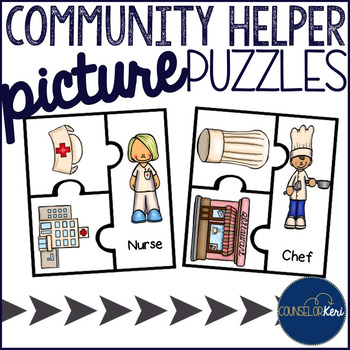 Preview of Community Helper Picture Puzzles for Early Career Development