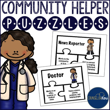 Preview of Community Helper Puzzles for Early Elementary Career Education