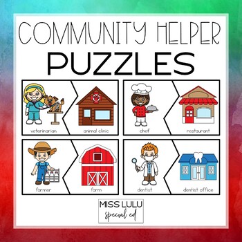 Preview of Community Helper Puzzles