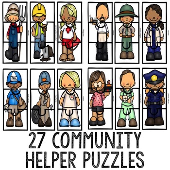 Community Helper Puzzles And Puzzle Mats Elementary School