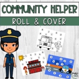 Community Helper Printable Roll and Cover Math Dice Games 