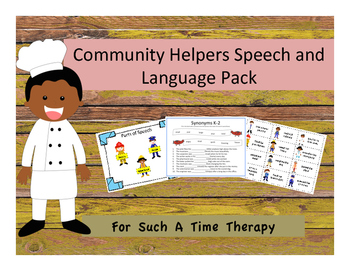 Preview of Community Helper Speech and Language Pack