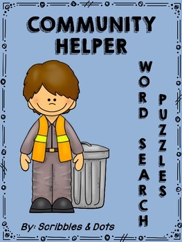 Community Helper Word Search Puzzles by Scribbles and Dots | TPT