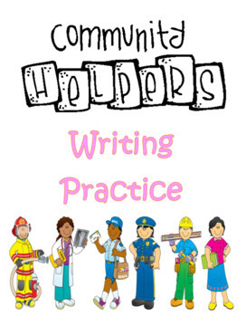 Preview of Community Helper Writing Practice