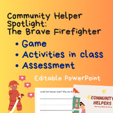 Community Helper game - The Brave Firefighter - Worksheet 