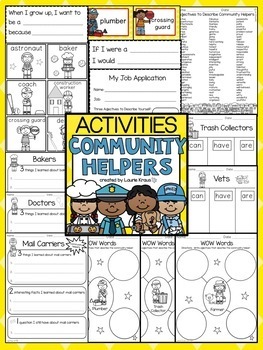 Community Helpers - Activities for Career Day and Learning About Jobs
