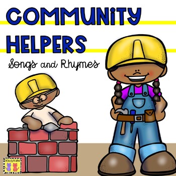 Preview of Community Helpers Circle Time Songs and Rhymes, Firefighter, Police Officer
