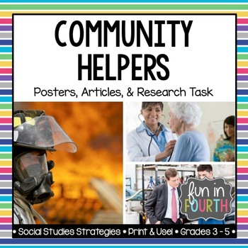 Preview of Community Helpers Posters and Informational Articles
