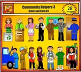 Community Helpers 3 - Jobs and Career Clip art by Charlott