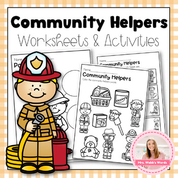 Community Helpers by Mrs Webb's Words | TPT