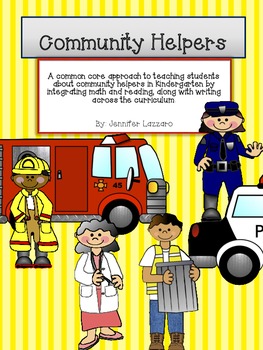 Preview of Community Helpers A Common Core Unit (Math and Reading Bundle)