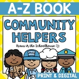 Community Helpers A-Z Book |Careers A-Z | Easel Activity D
