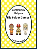 Community Helpers Activities File Folder Games for Special